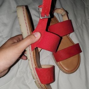 Red Sandals.